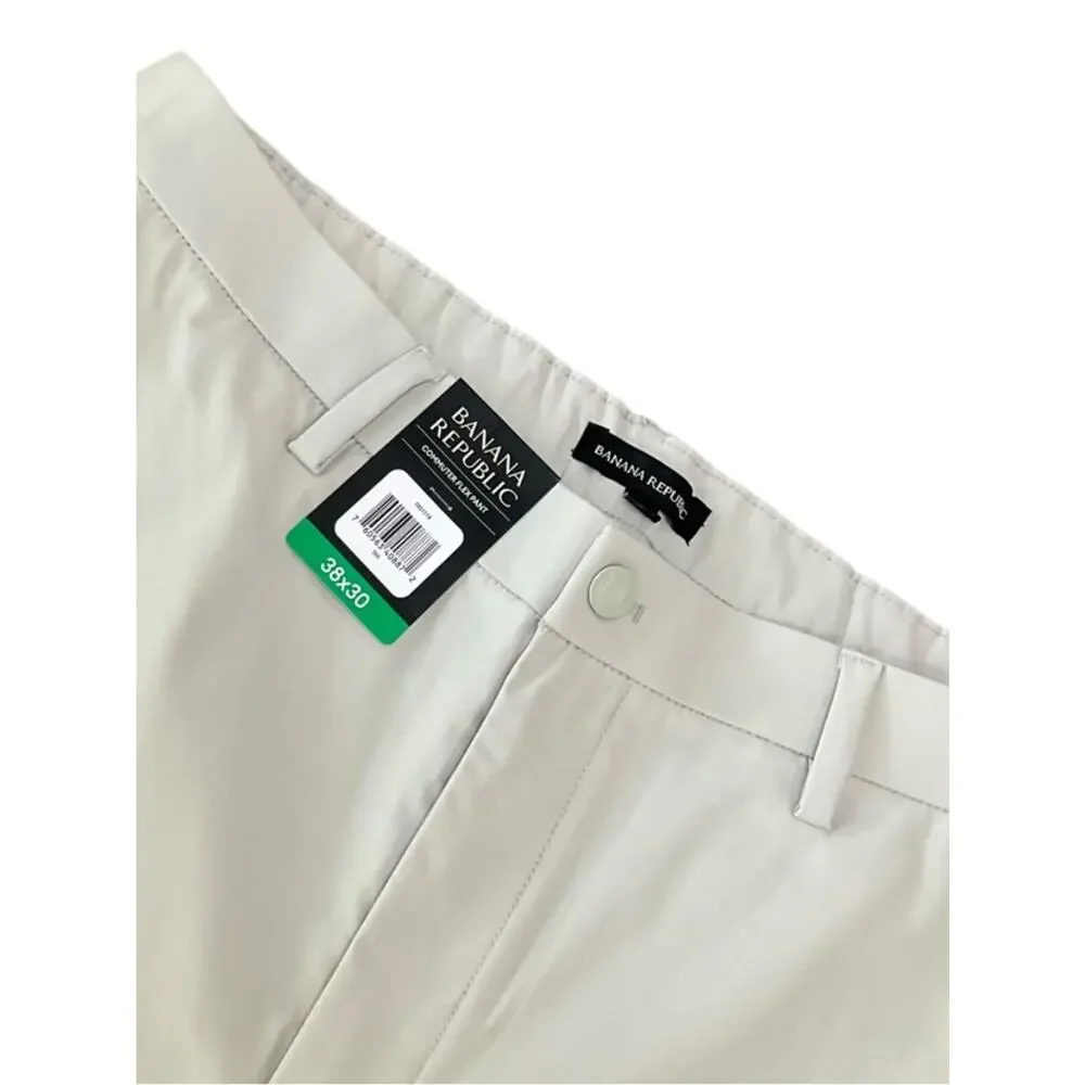 Banana Republic Men's Pale Gray Chino Pants